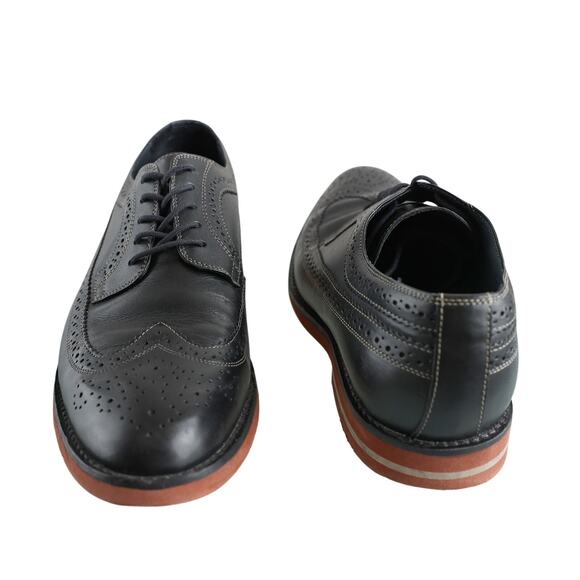 Mens Black Leather Gordon Rush Lace Up Dress Shoes - Size 10.5M main image 13